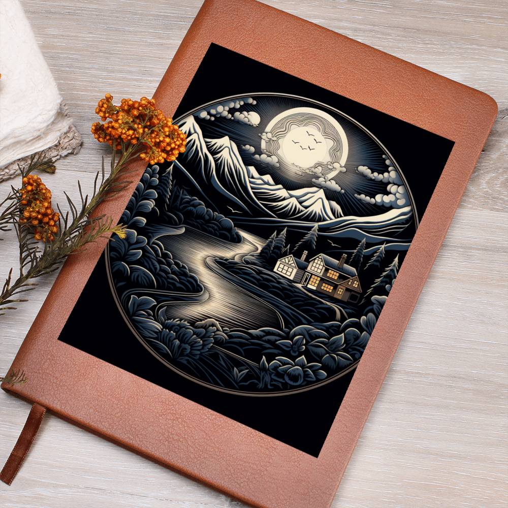 Minimalist BOHO Art 047 - Vegan Leather Journal