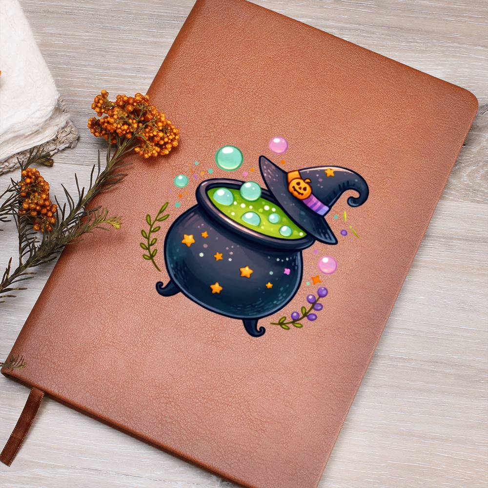 Cute Halloween Sticker 097 - Vegan Leather Journal