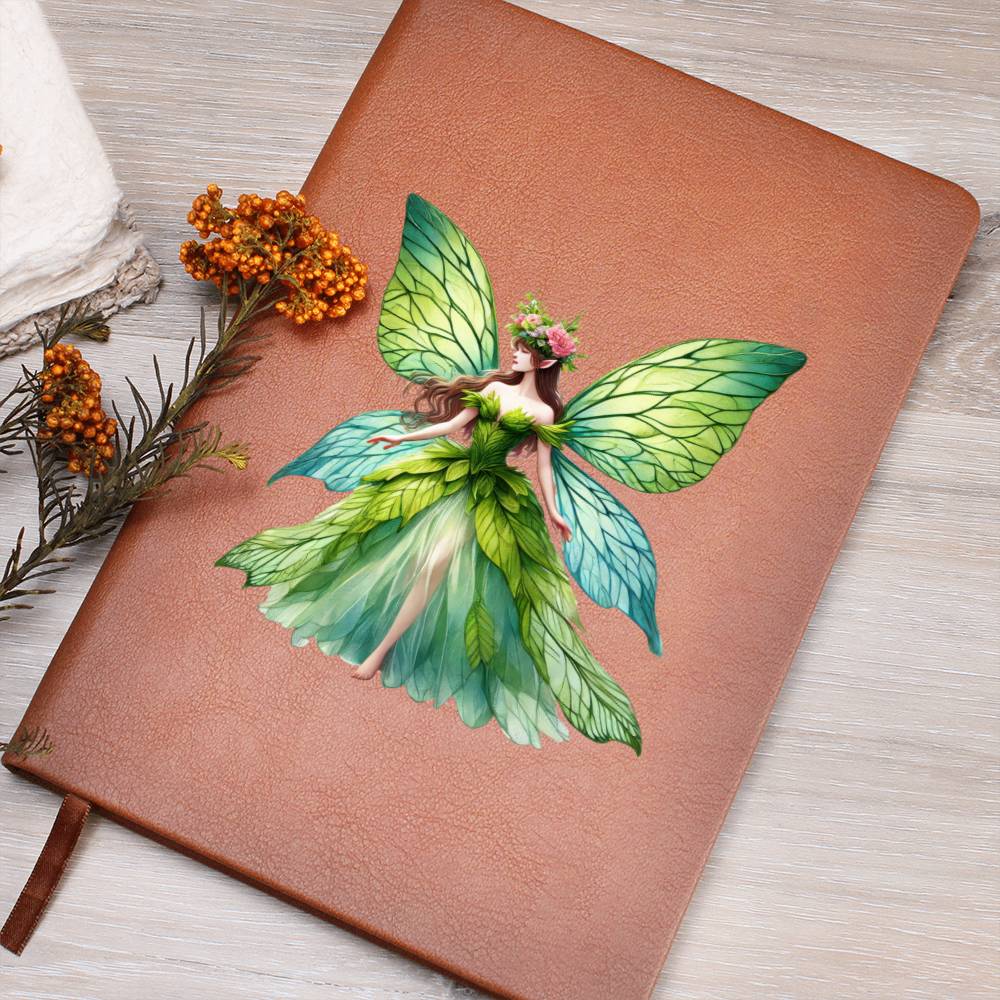 Magical Nature Forest Fairy 16 - Vegan Leather Journal
