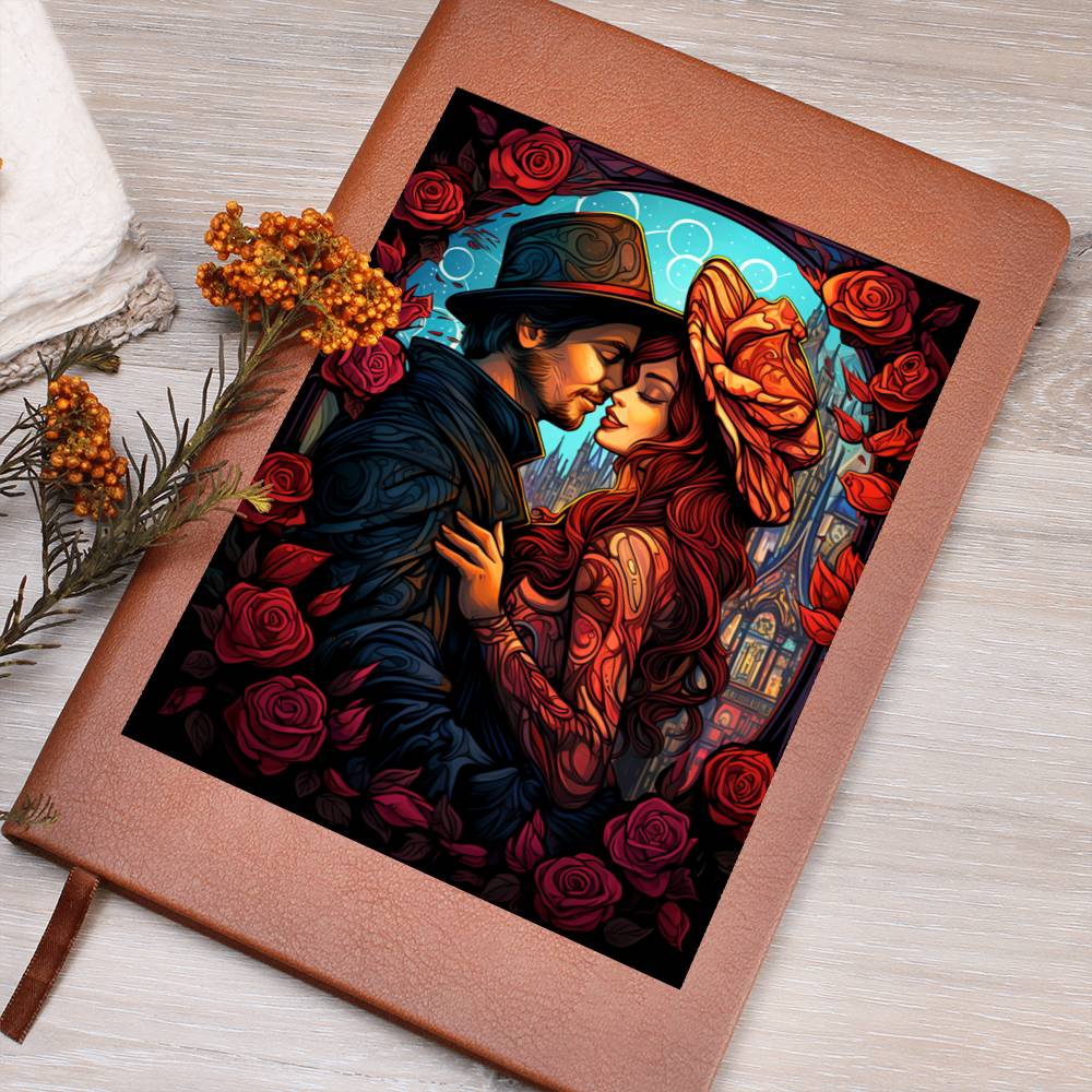 Valentine's Day Art 076 - Vegan Leather Journal