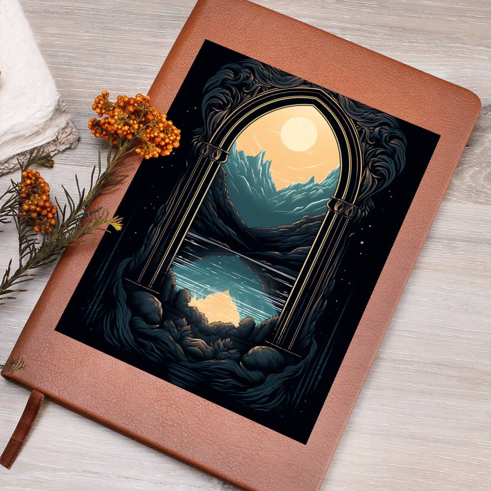 Minimalist BOHO Art 058 - Vegan Leather Journal