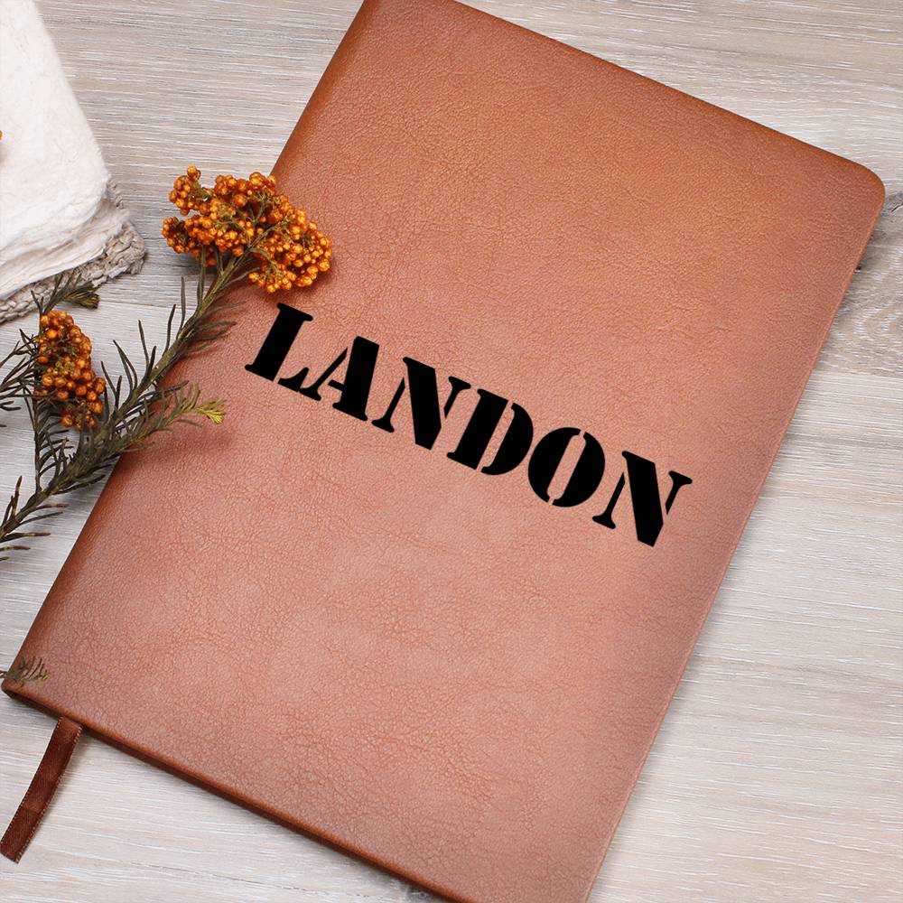 Landon - Vegan Leather Journal