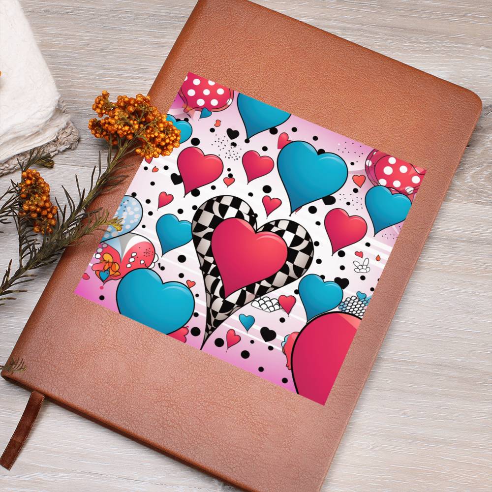 Valentine's Day Pop Art 13 - Vegan Leather Journal