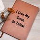 Love My Coton de Tulear v4 - Vegan Leather Journal