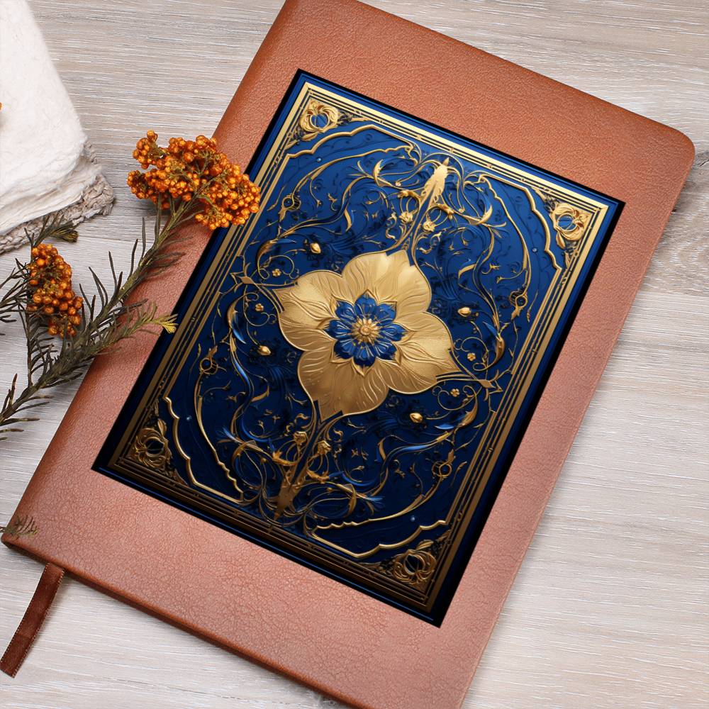 Ornate Gold Cover 020 - Vegan Leather Journal