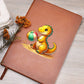 Colorful Baby Dinosaur 032 - Vegan Leather Journal