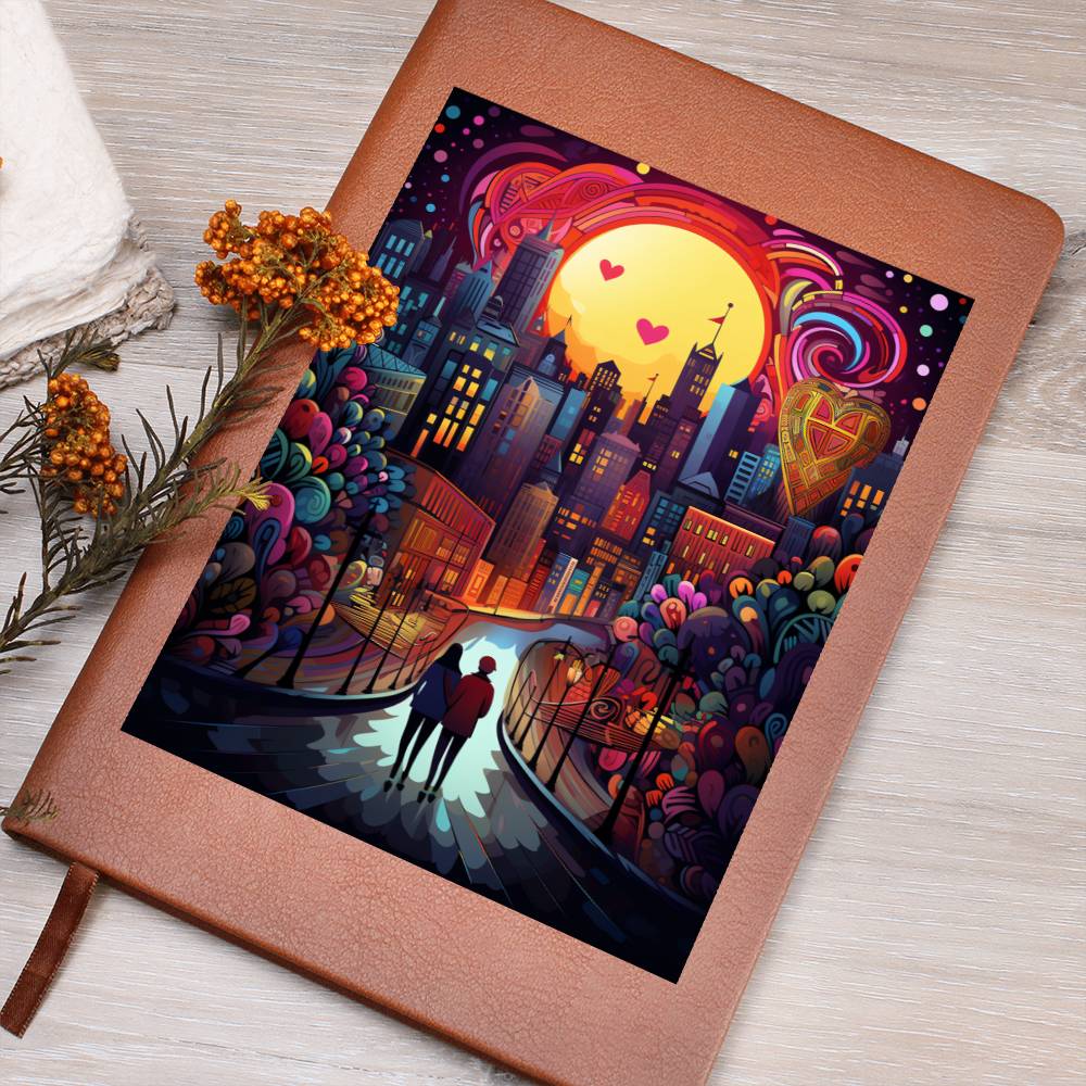Valentine's Day Art 433 - Vegan Leather Journal