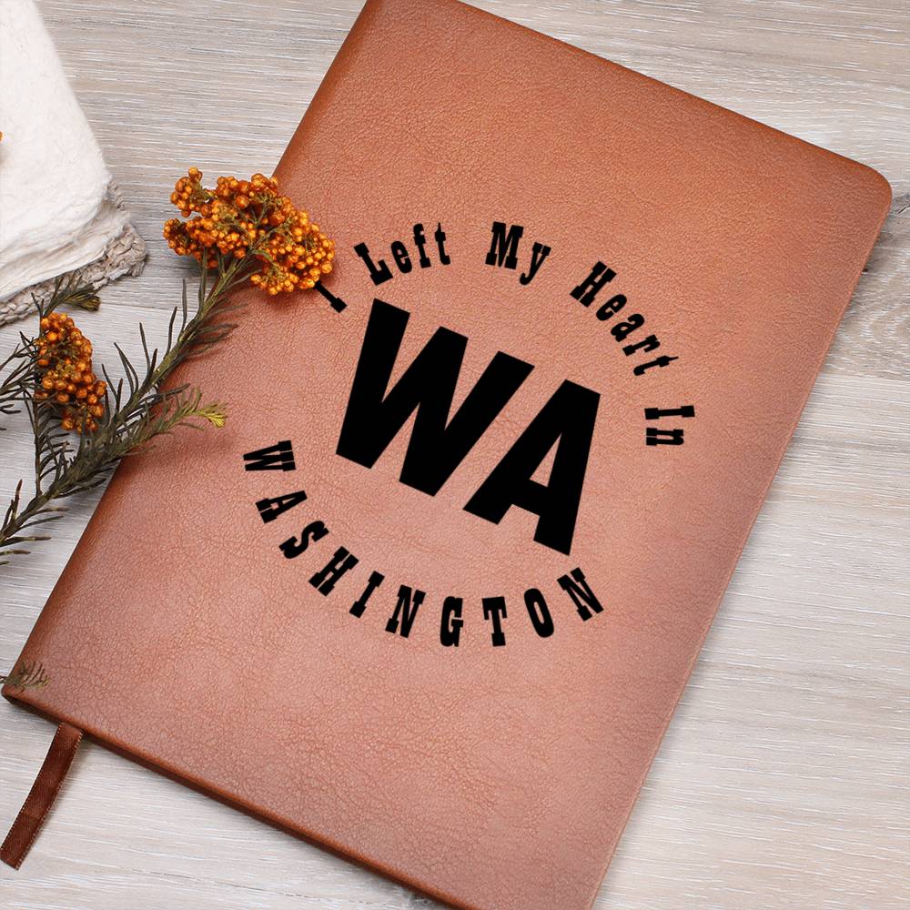 Heart In Washington v01 - Vegan Leather Journal