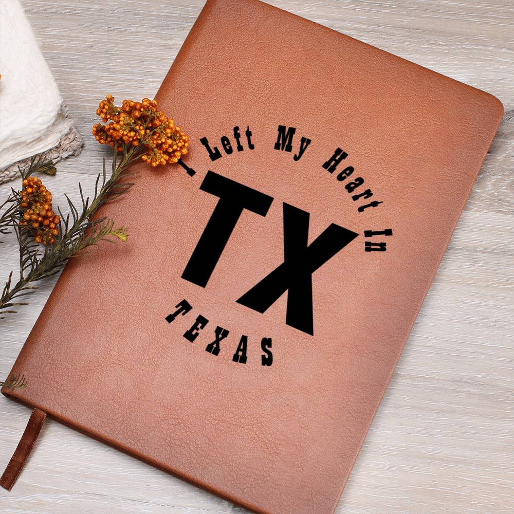 Heart In Texas v01 - Vegan Leather Journal