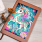 Cute Unicorn 056 - Vegan Leather Journal