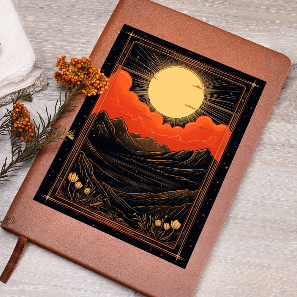 Minimalist BOHO Art 101 - Vegan Leather Journal