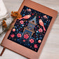 Birds And Floral Design 171 - Vegan Leather Journal