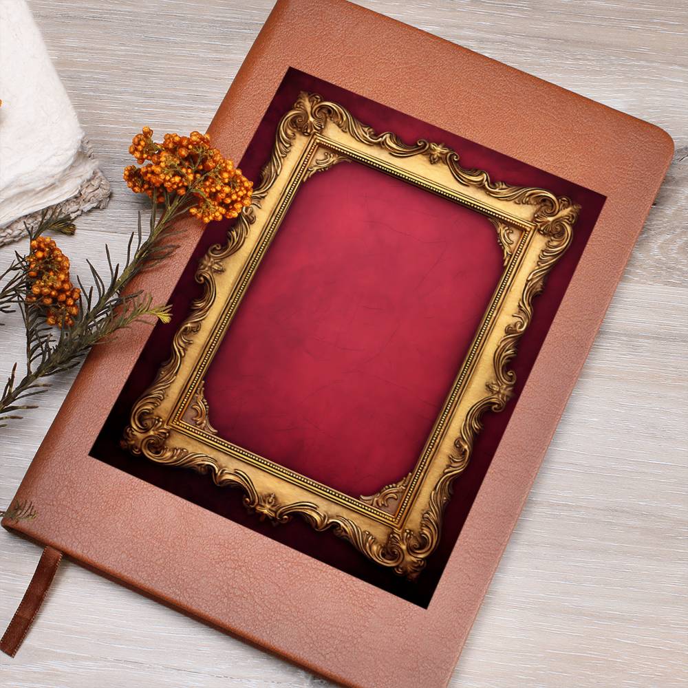Ornate Gold Cover 056 - Vegan Leather Journal