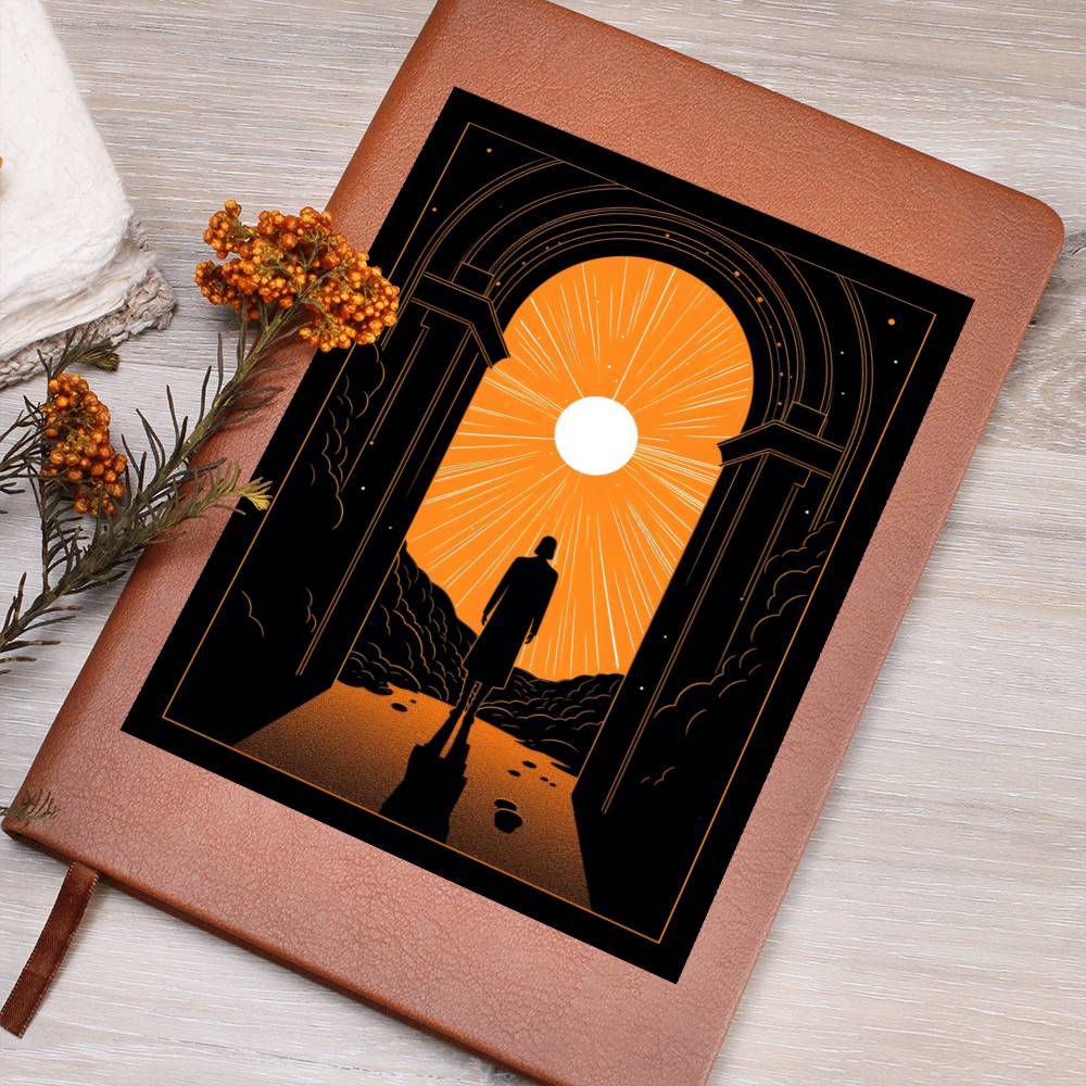 Minimalist BOHO Art 065 - Vegan Leather Journal