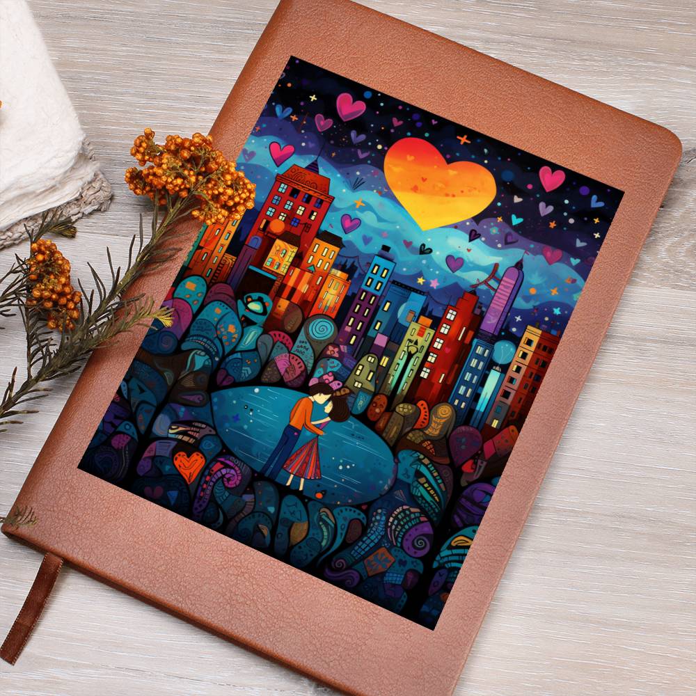 Valentine's Day Art 458 - Vegan Leather Journal