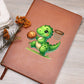 Colorful Baby Dinosaur 090 - Vegan Leather Journal