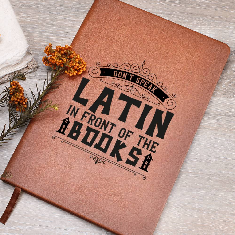 Vintage Halloween Signs 04 - Vegan Leather Journal