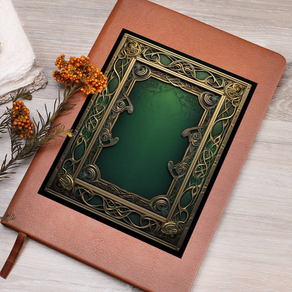 Ornate Gold Cover 035 - Vegan Leather Journal