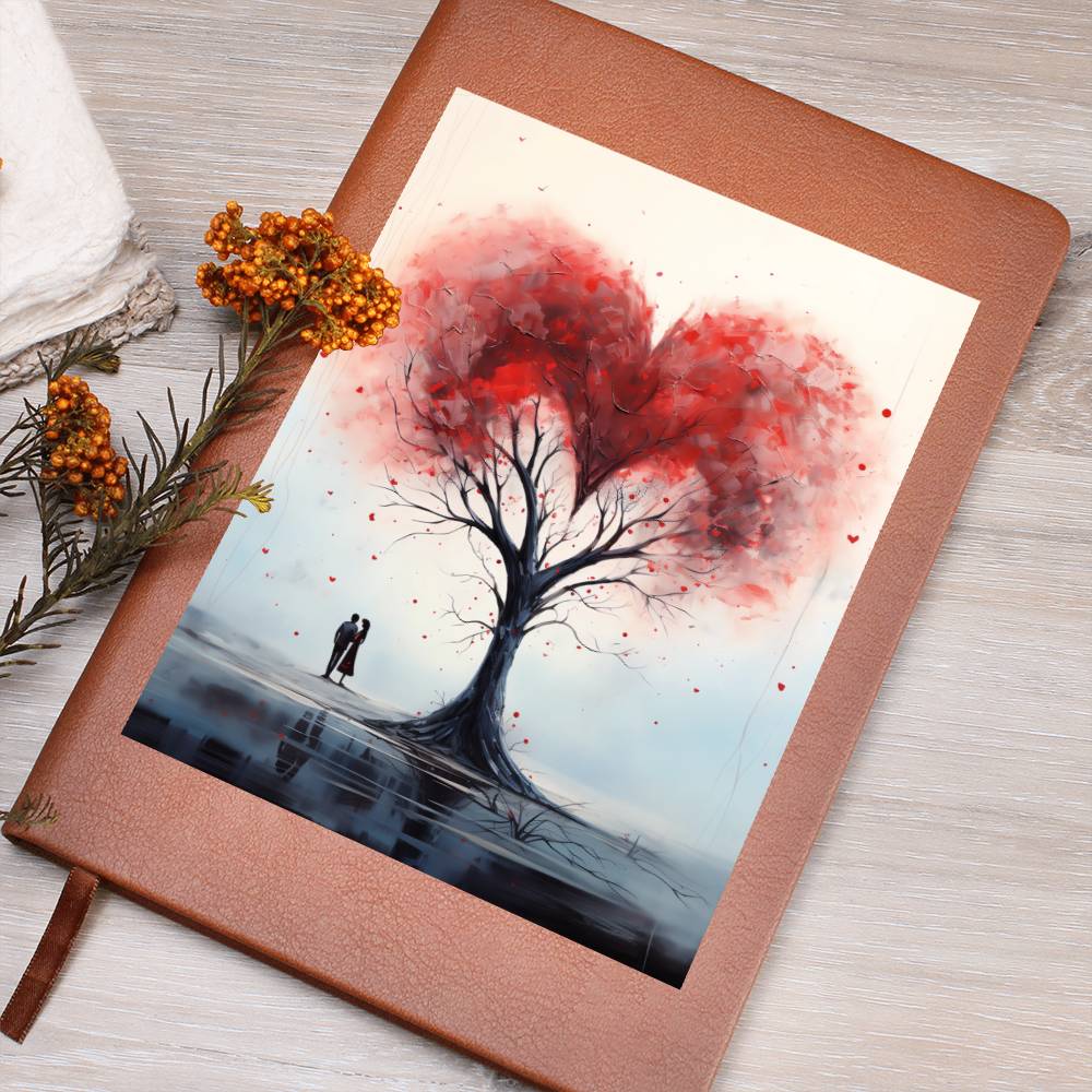 Valentine's Day Art 377 - Vegan Leather Journal