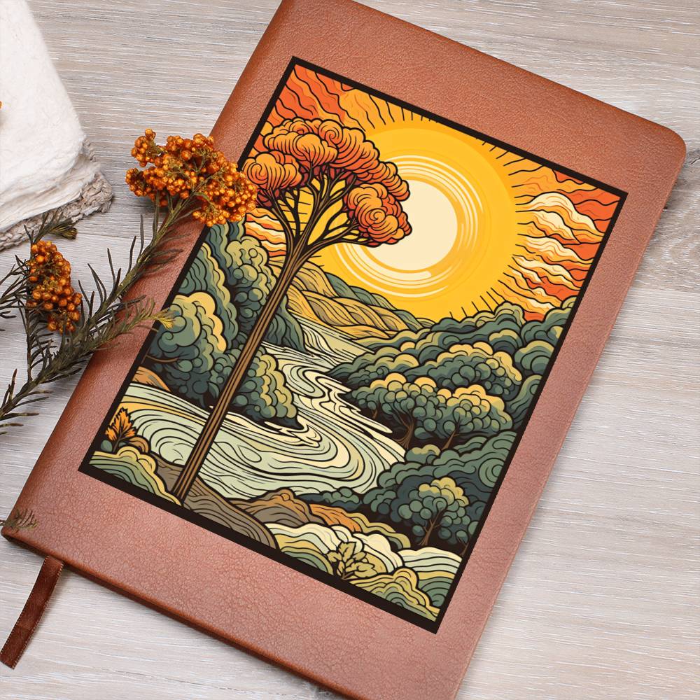 Minimalist BOHO Art 102 - Vegan Leather Journal