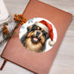 Christmas Dog - Tibetan Mastiff - Vegan Leather Journal