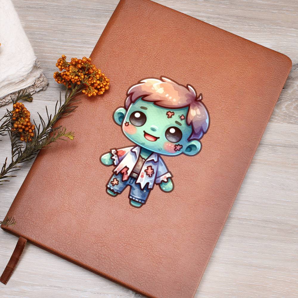 Cute Halloween Sticker 081 - Vegan Leather Journal