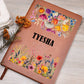 Tyesha (Botanical Blooms) - Vegan Leather Journal