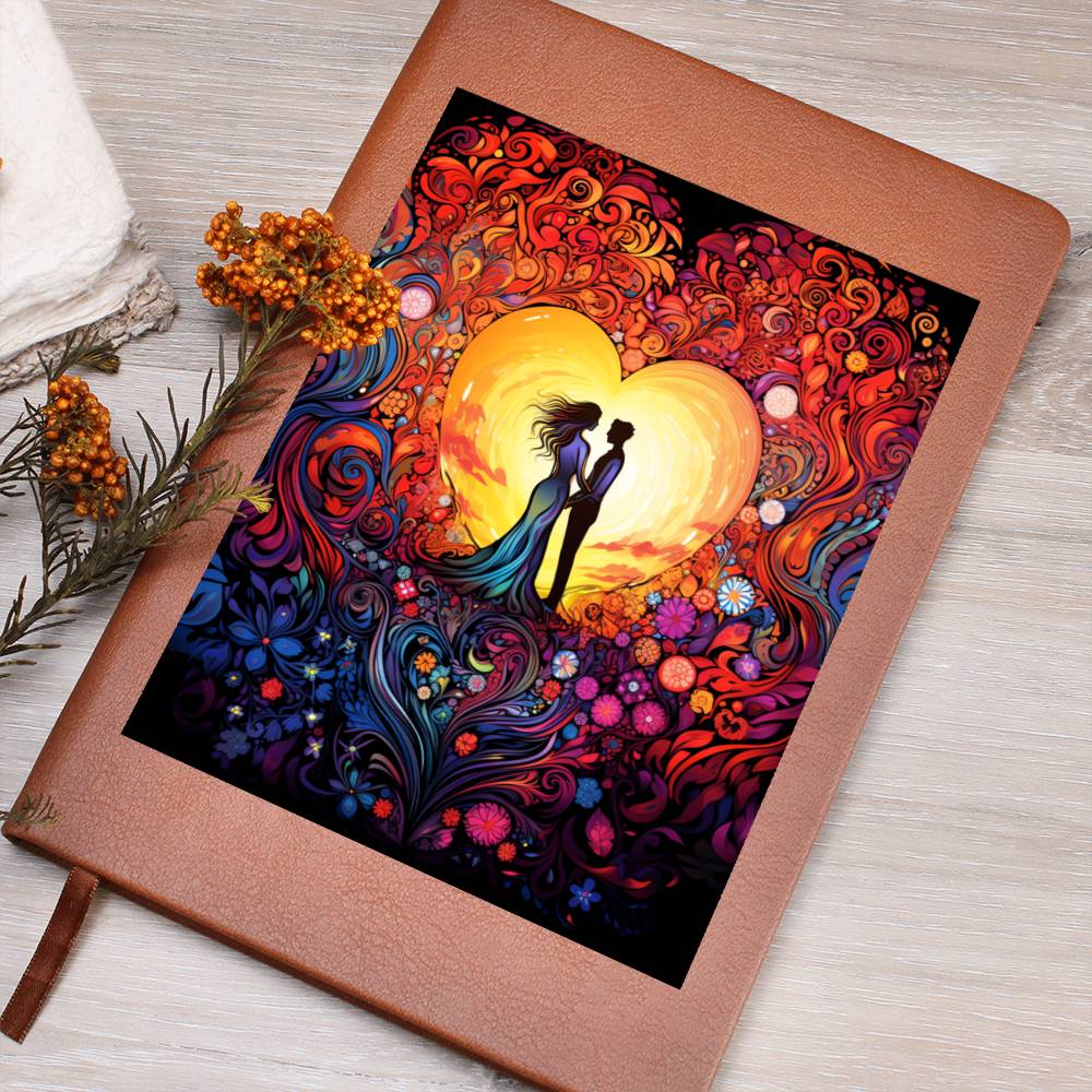 Valentine's Day Art 283 - Vegan Leather Journal