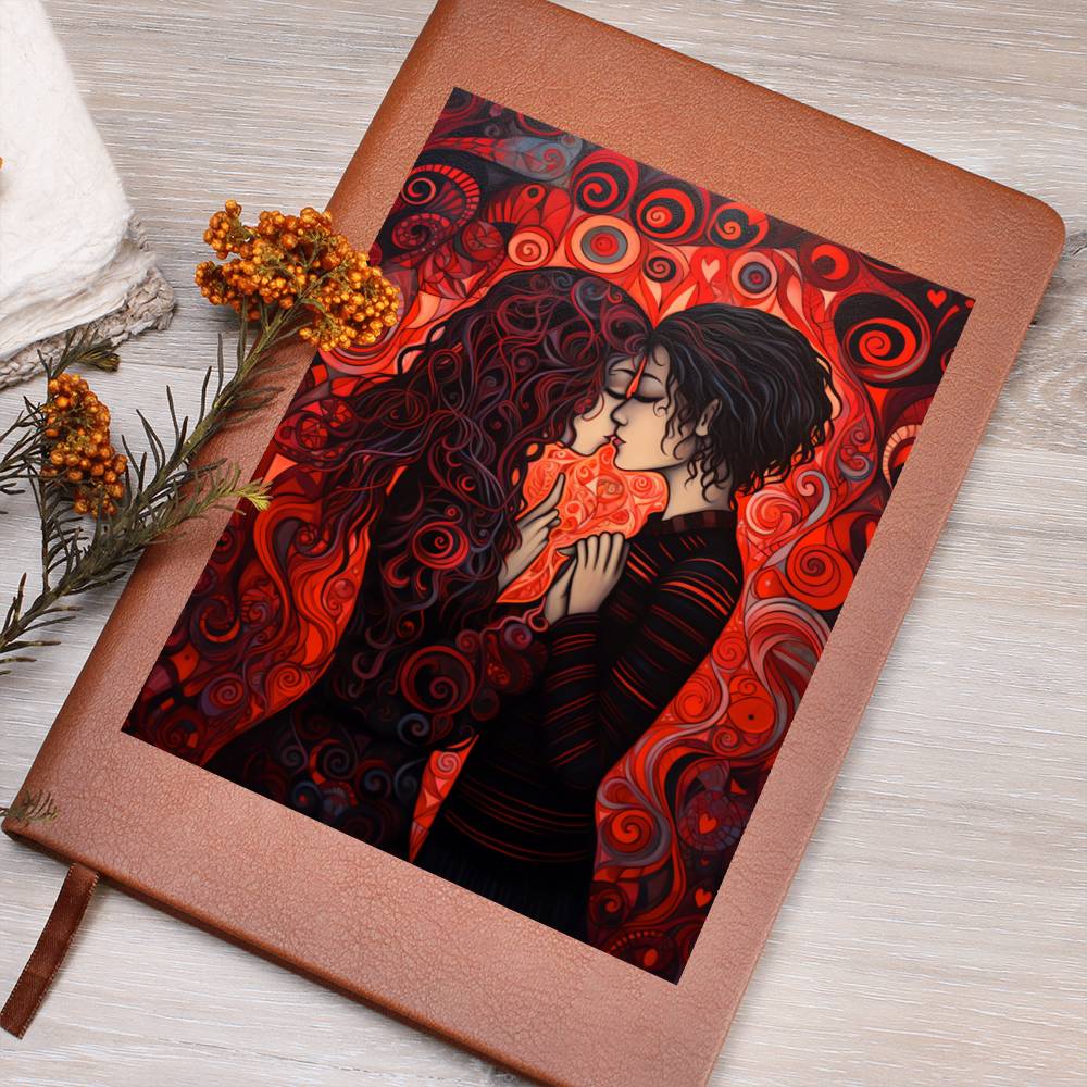 Valentine's Day Art 064 - Vegan Leather Journal