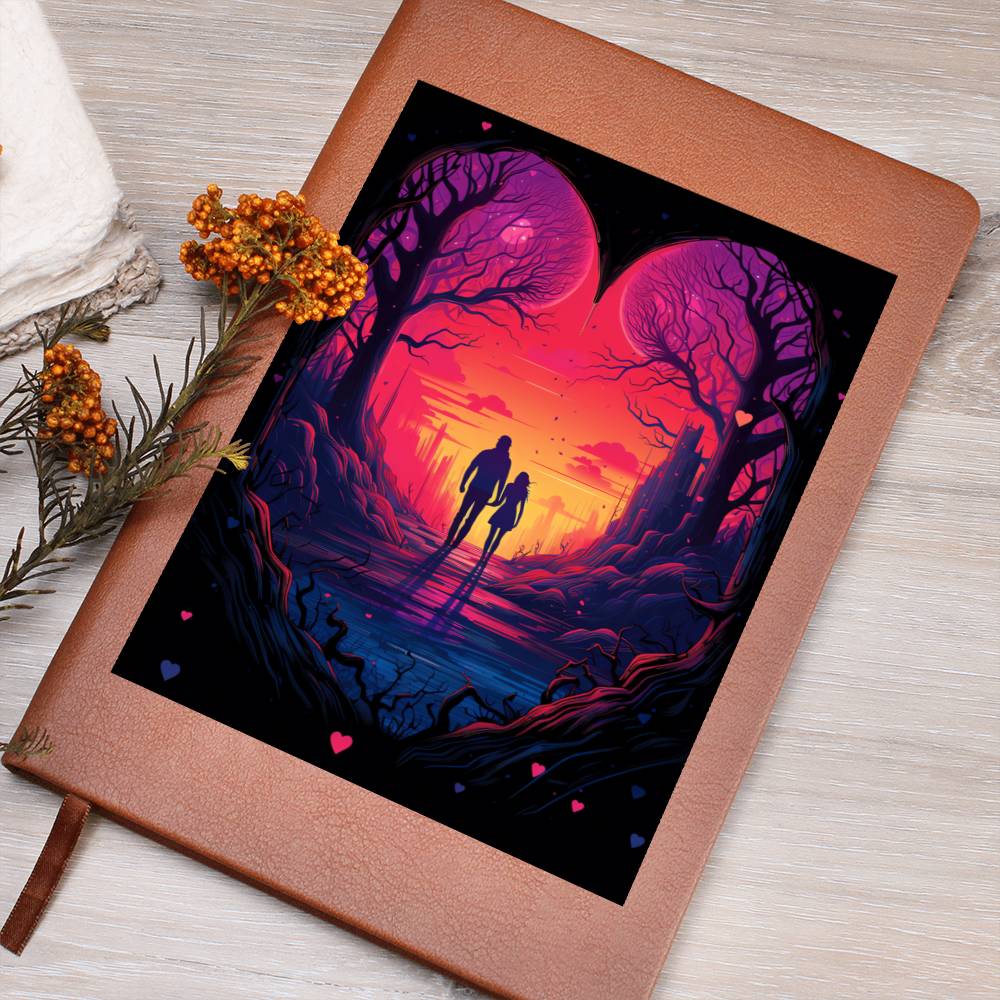 Valentine's Day Art 155 - Vegan Leather Journal