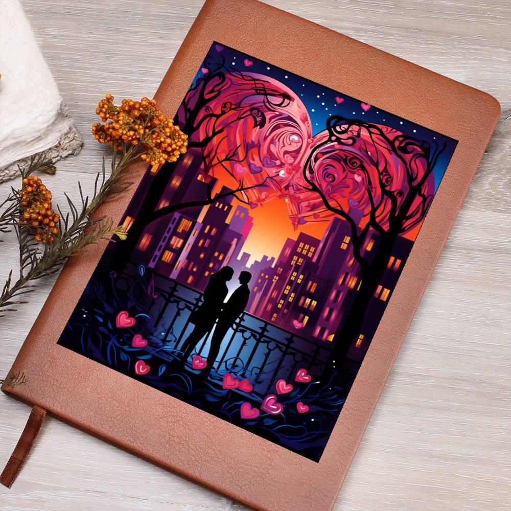 Valentine's Day Art 385 - Vegan Leather Journal