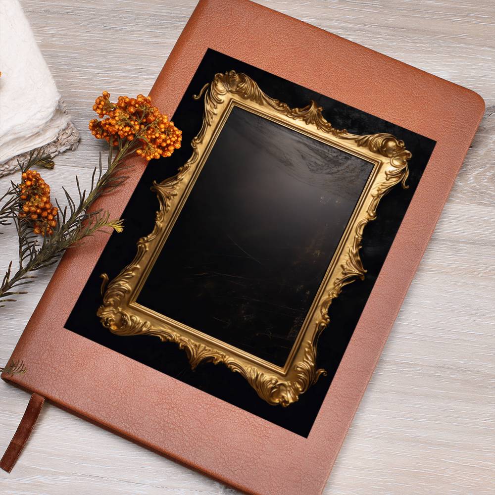 Ornate Gold Cover 026 - Vegan Leather Journal