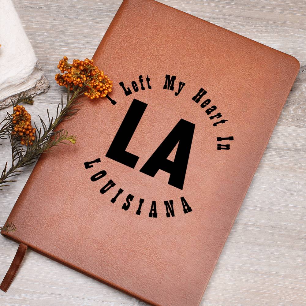 Heart In Louisiana v01 - Vegan Leather Journal