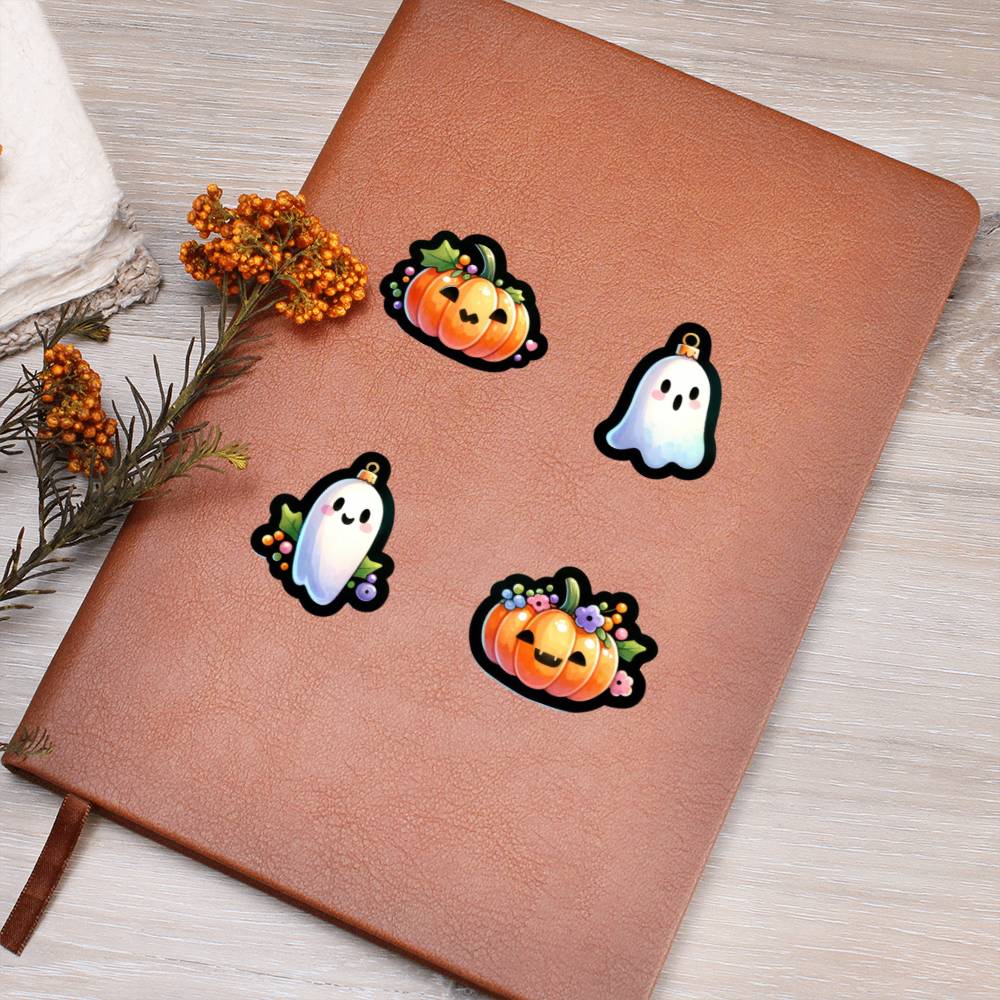 Cute Halloween Sticker 006 - Vegan Leather Journal