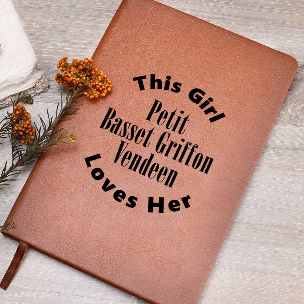 Petit Basset Griffon Vendeen v2 - Vegan Leather Journal