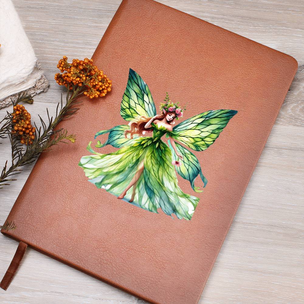 Magical Nature Forest Fairy 03 - Vegan Leather Journal
