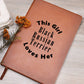 Black Russian Terrier v2 - Vegan Leather Journal