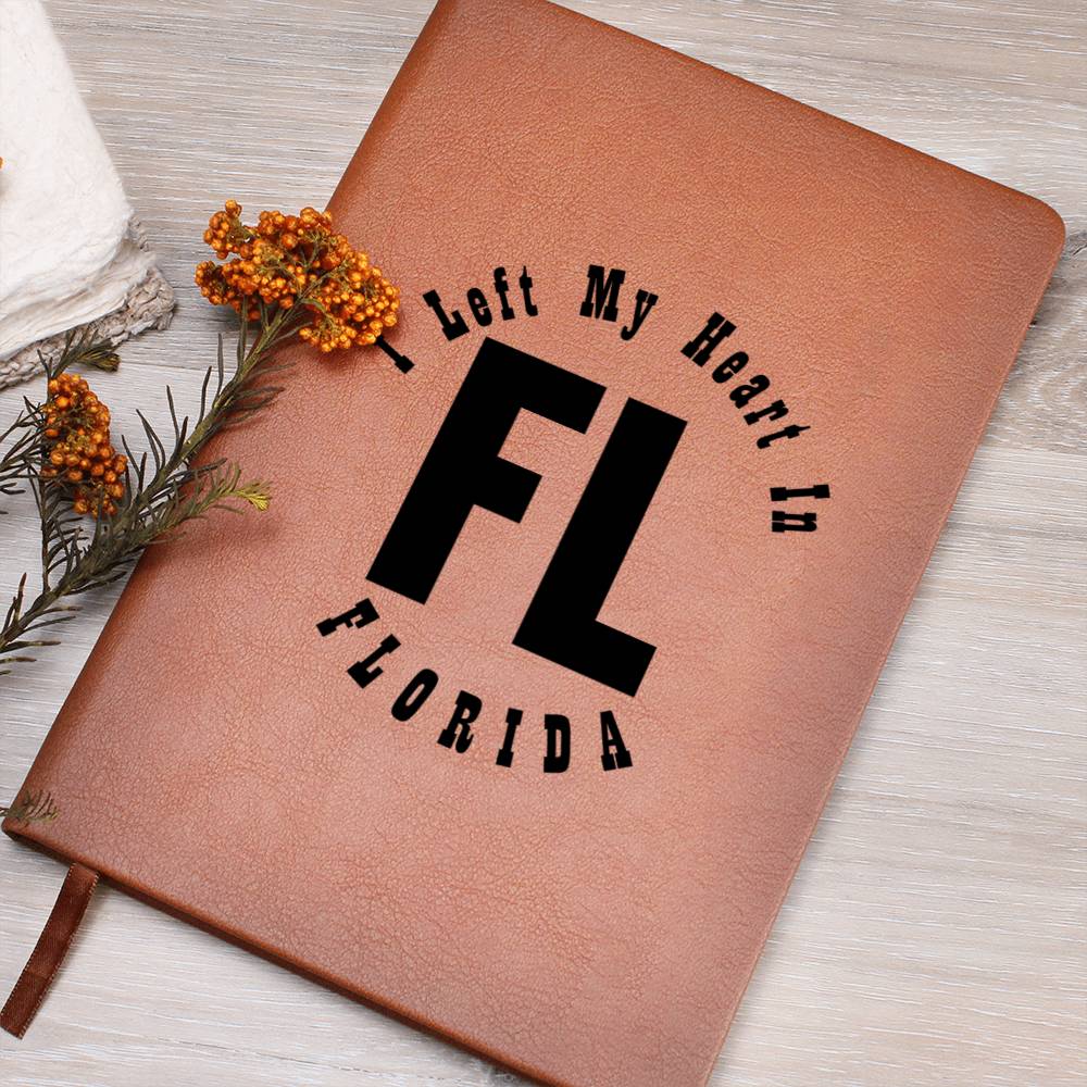 Heart In Florida v01 - Vegan Leather Journal