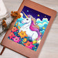 Cute Unicorn 123 - Vegan Leather Journal