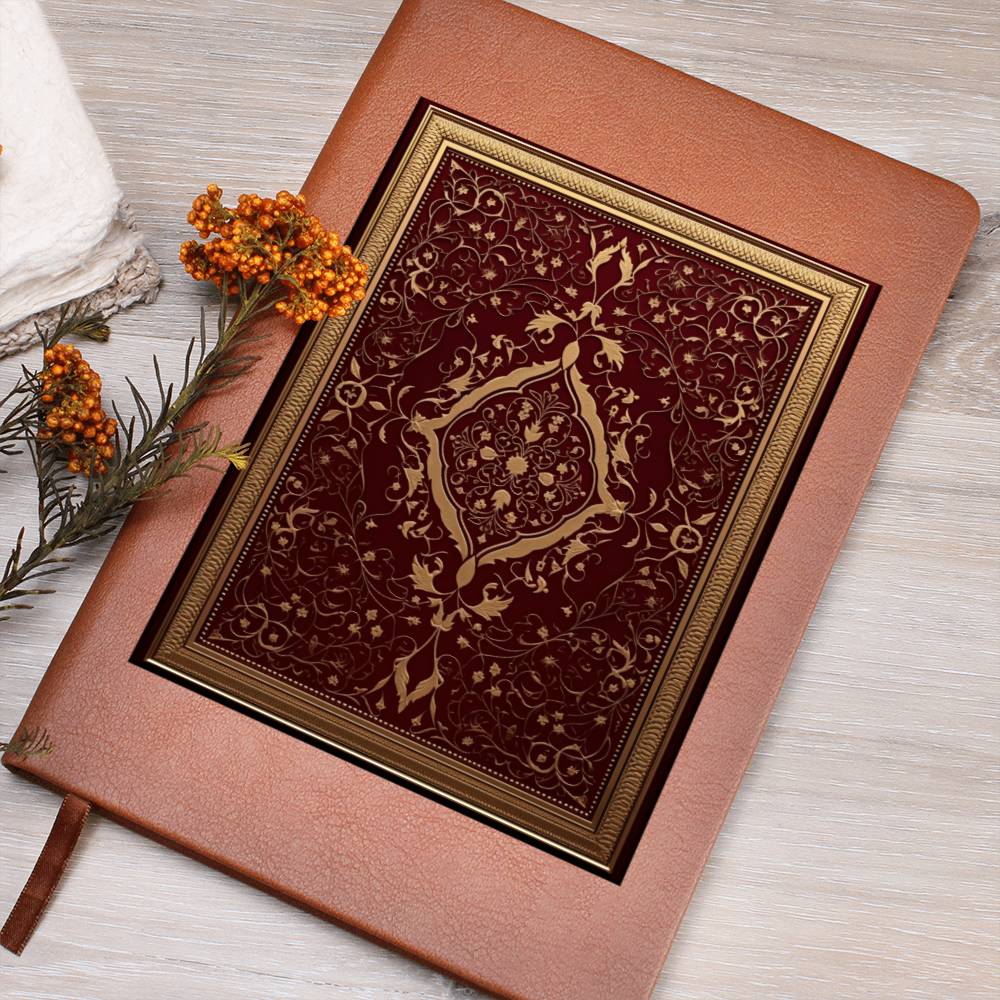Ornate Gold Cover 087 - Vegan Leather Journal