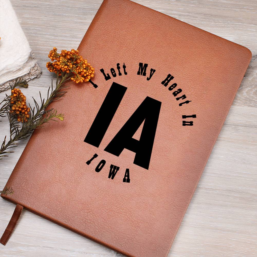Heart In Iowa v01 - Vegan Leather Journal