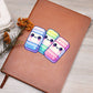 Cute Back to School Sticker 103 - Vegan Leather Journal