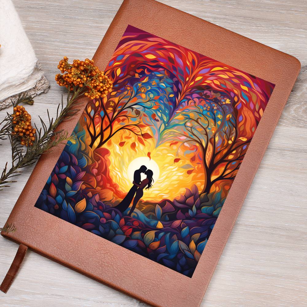 Valentine's Day Art 206 - Vegan Leather Journal