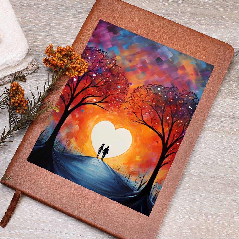 Valentine's Day Art 265 - Vegan Leather Journal