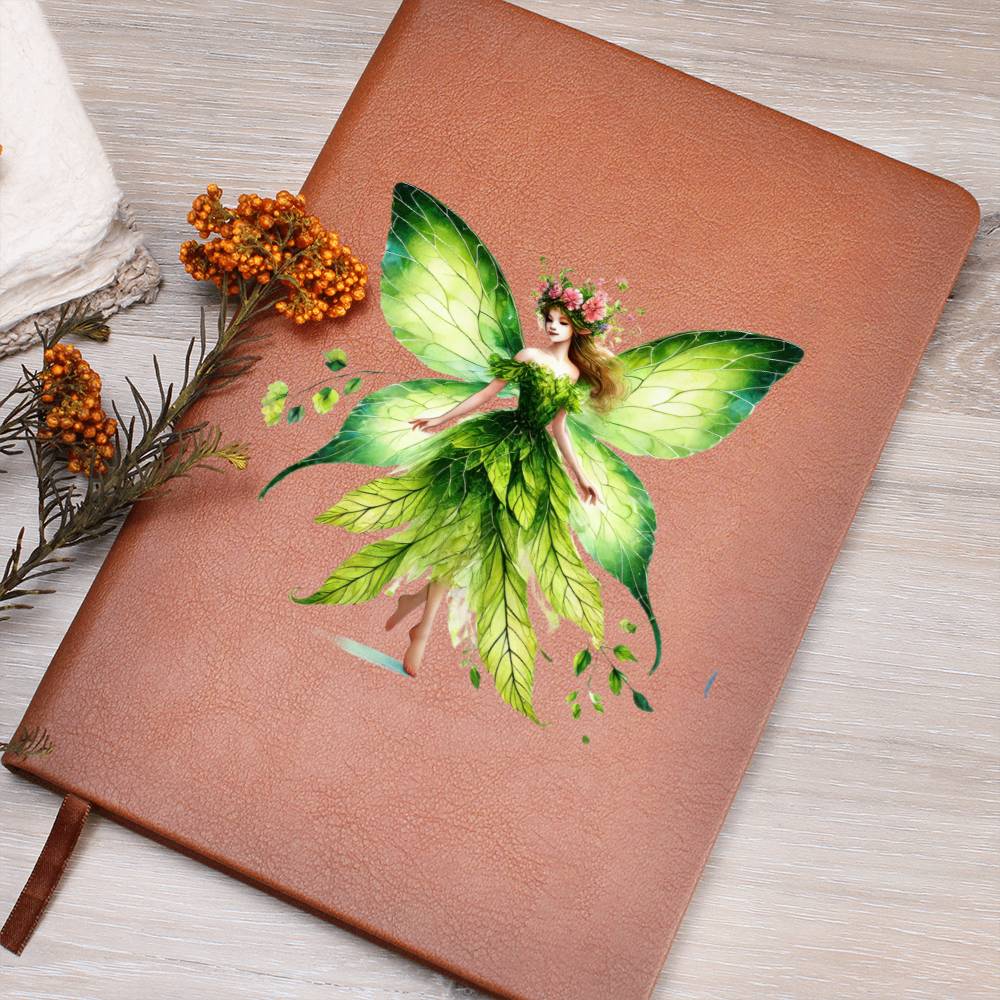 Magical Nature Forest Fairy 22 - Vegan Leather Journal