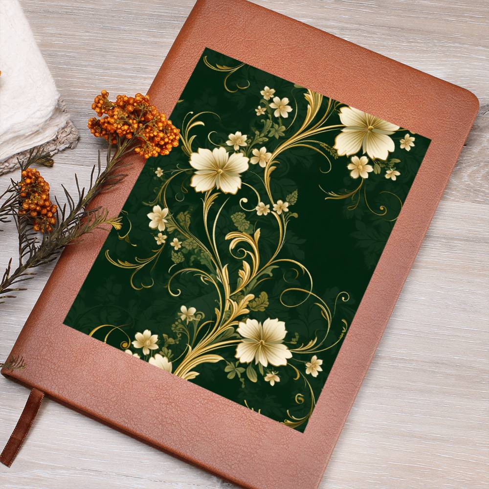 Ornate Gold Cover 082 - Vegan Leather Journal