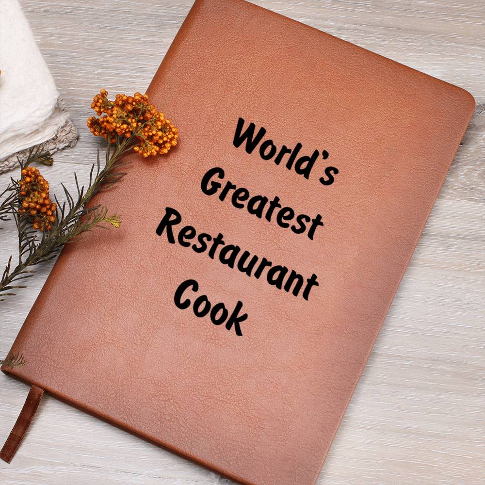 World's Greatest Restaurant Cook v1 - Vegan Leather Journal