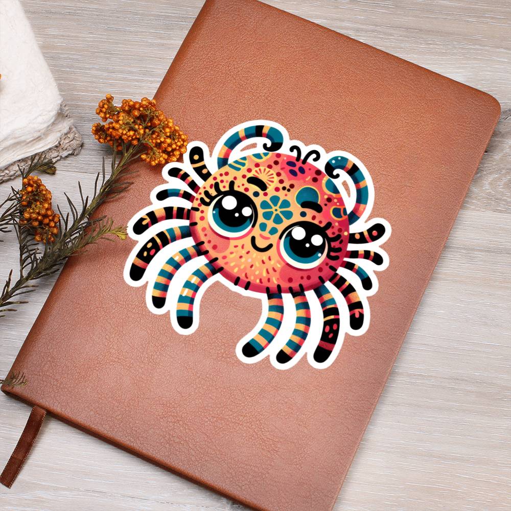 Cute Spider sticker 176 - Vegan Leather Journal