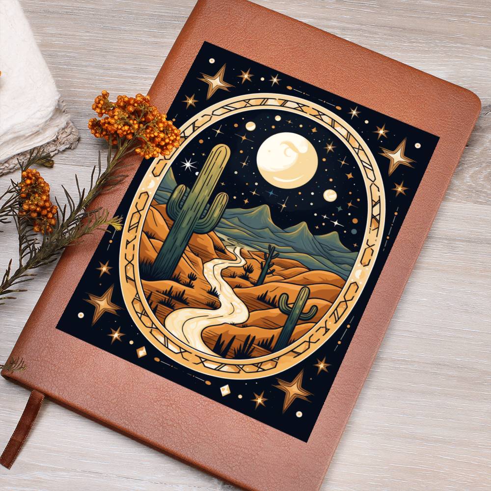 Minimalist BOHO Art 127 - Vegan Leather Journal