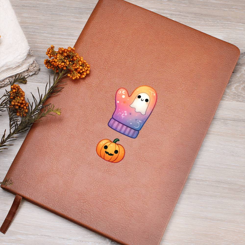 Cute Halloween Sticker 014 - Vegan Leather Journal